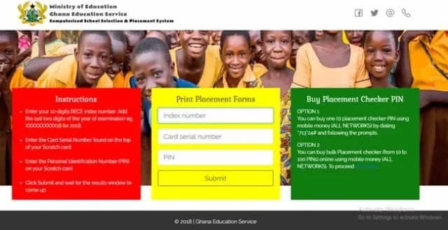 GES releases shs/tvet school placement